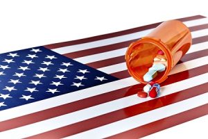 Prescription Medications with American Flag